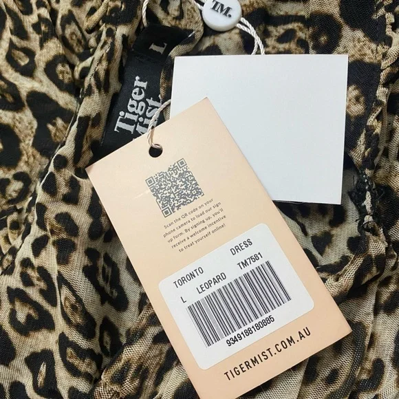 🆕Tiger Mist - Toronto leopard print ruched mini dress - Picture 7 of 10